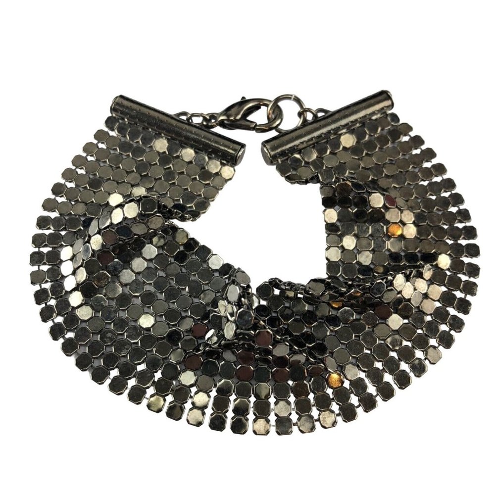 Bracelet Disco Bling Dark Gunmetal Metal